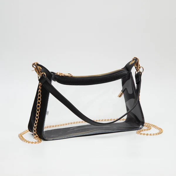 Black And Clear Stadium Bag