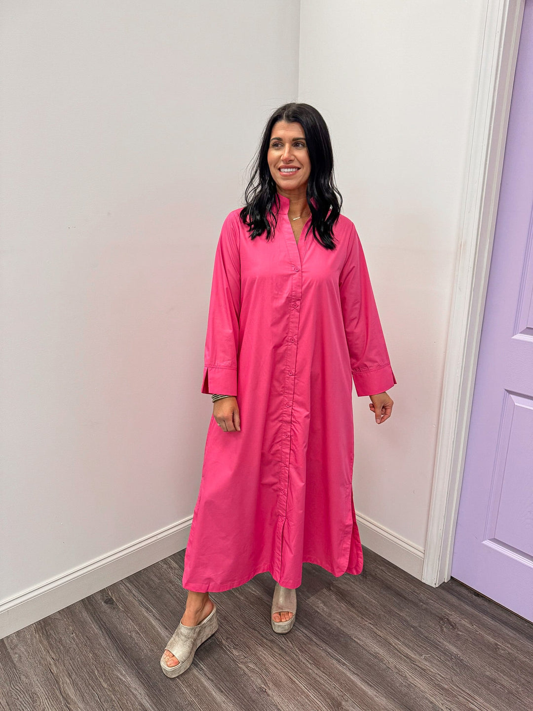 women's solid midi dresses