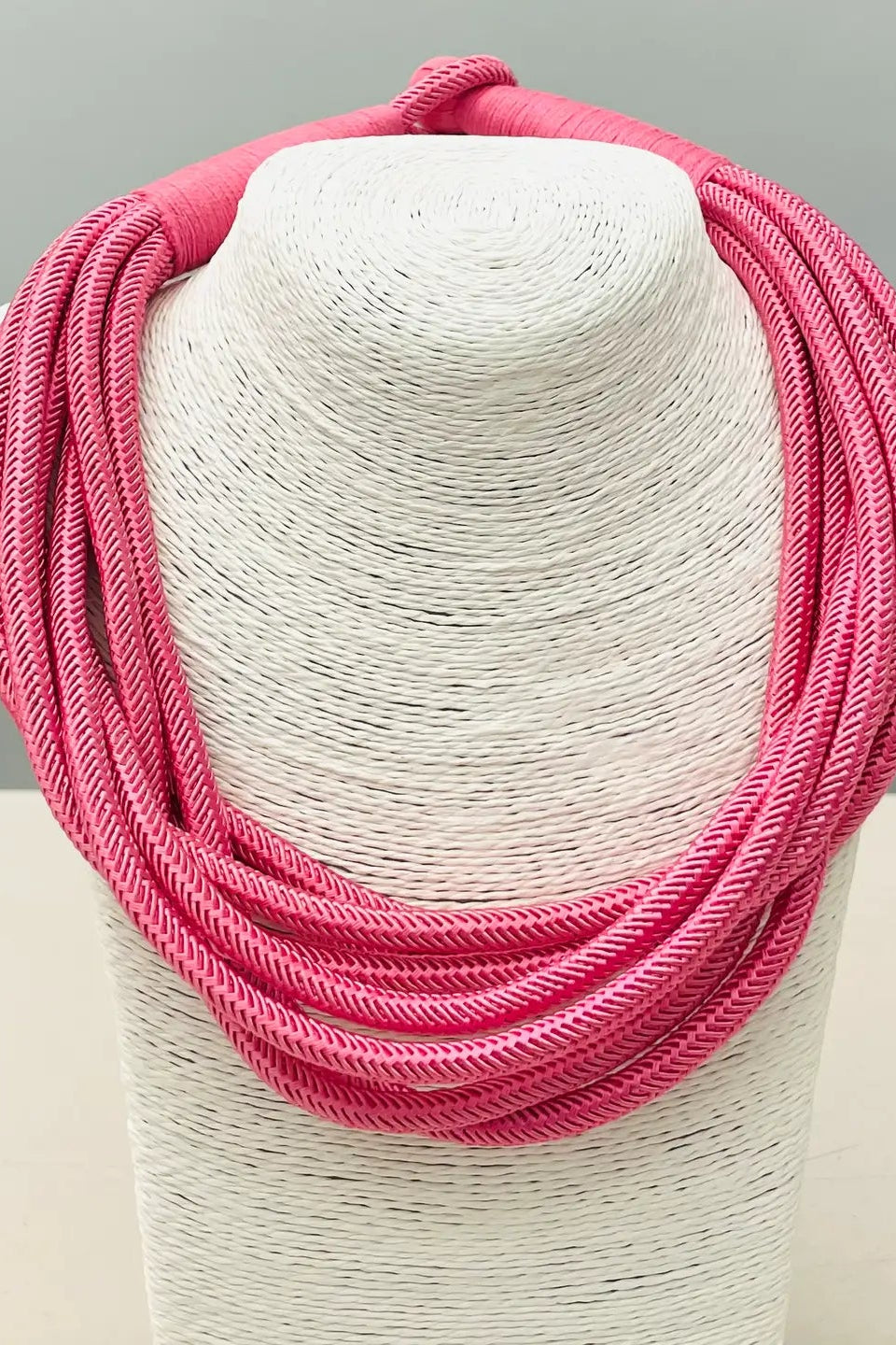 pink rope necklace