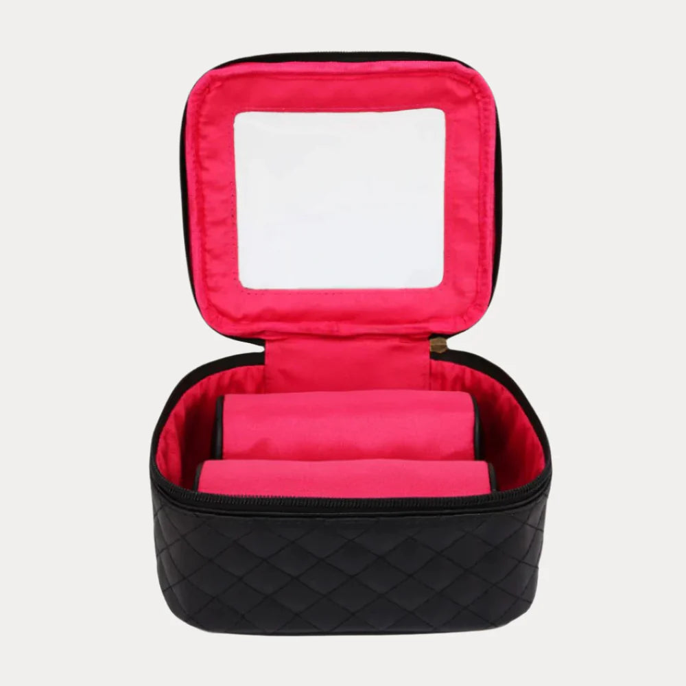BuDhaGirl black travel case large showing case open