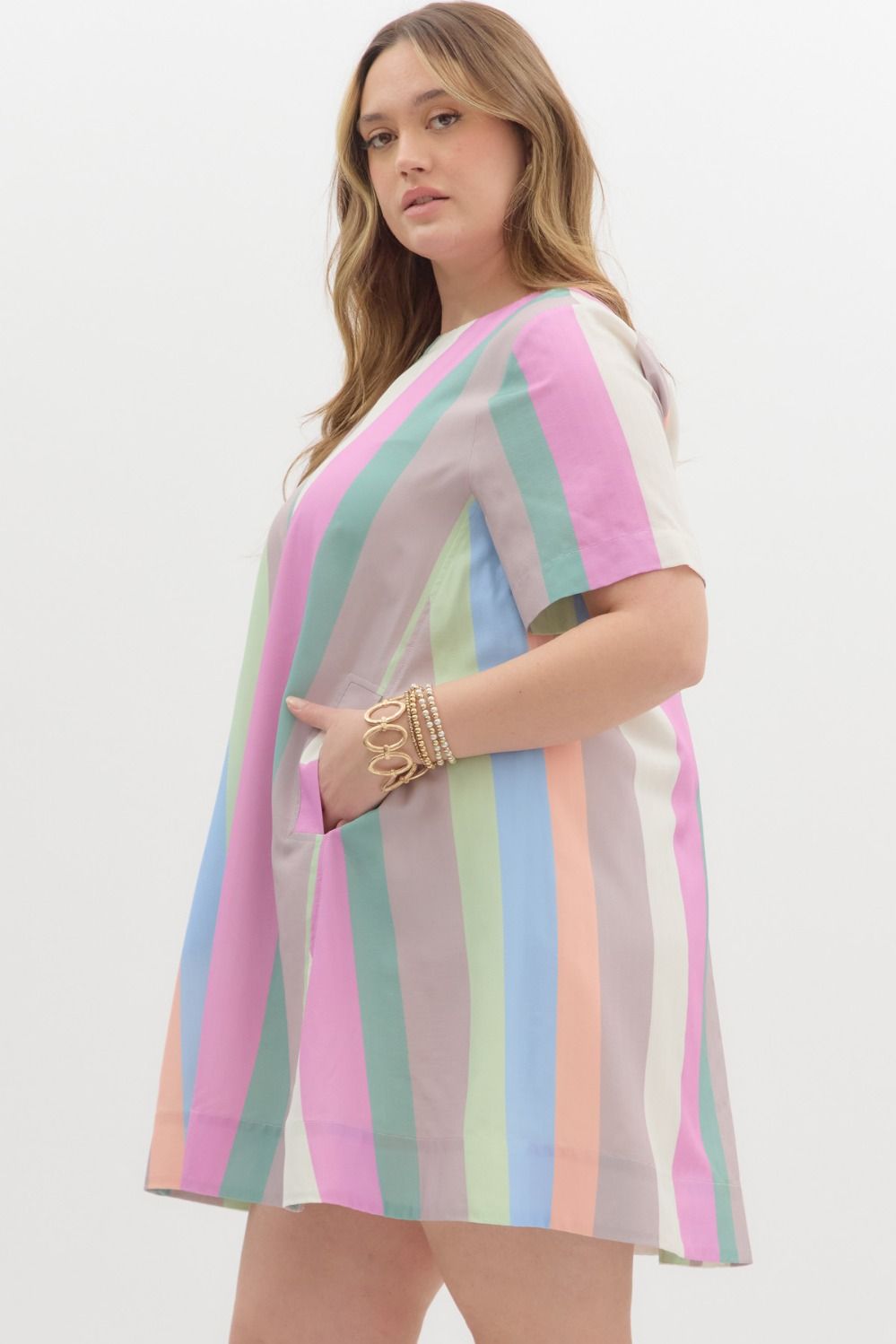 entro stripe easter dress plus sizes