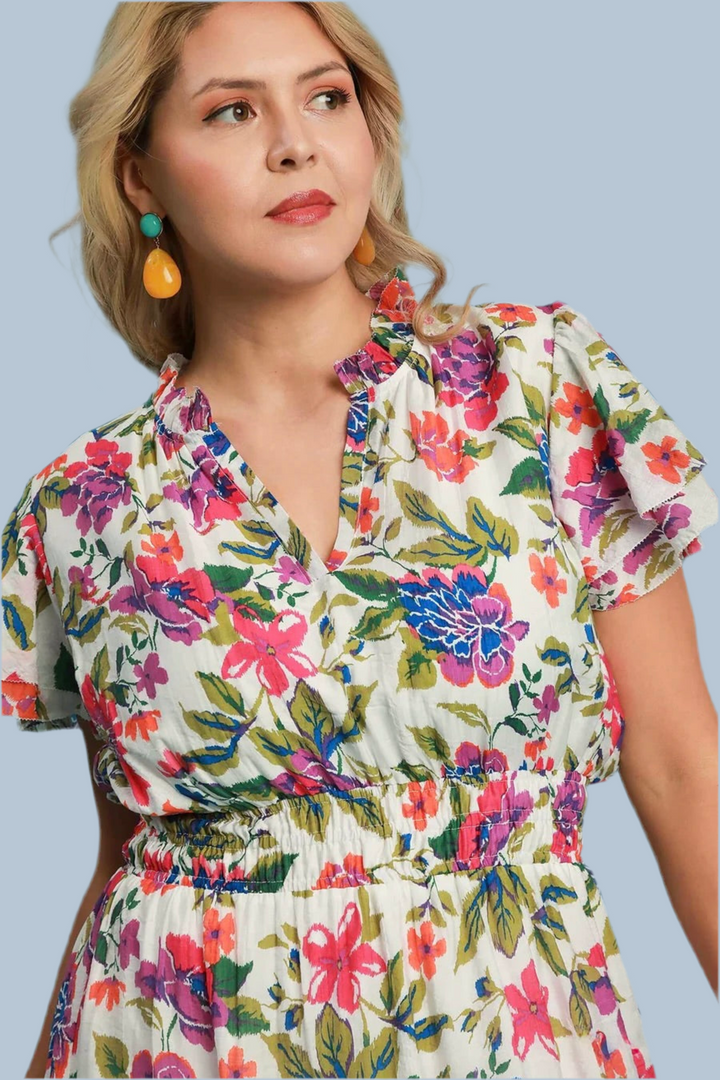 Umgee floral plus size dresses