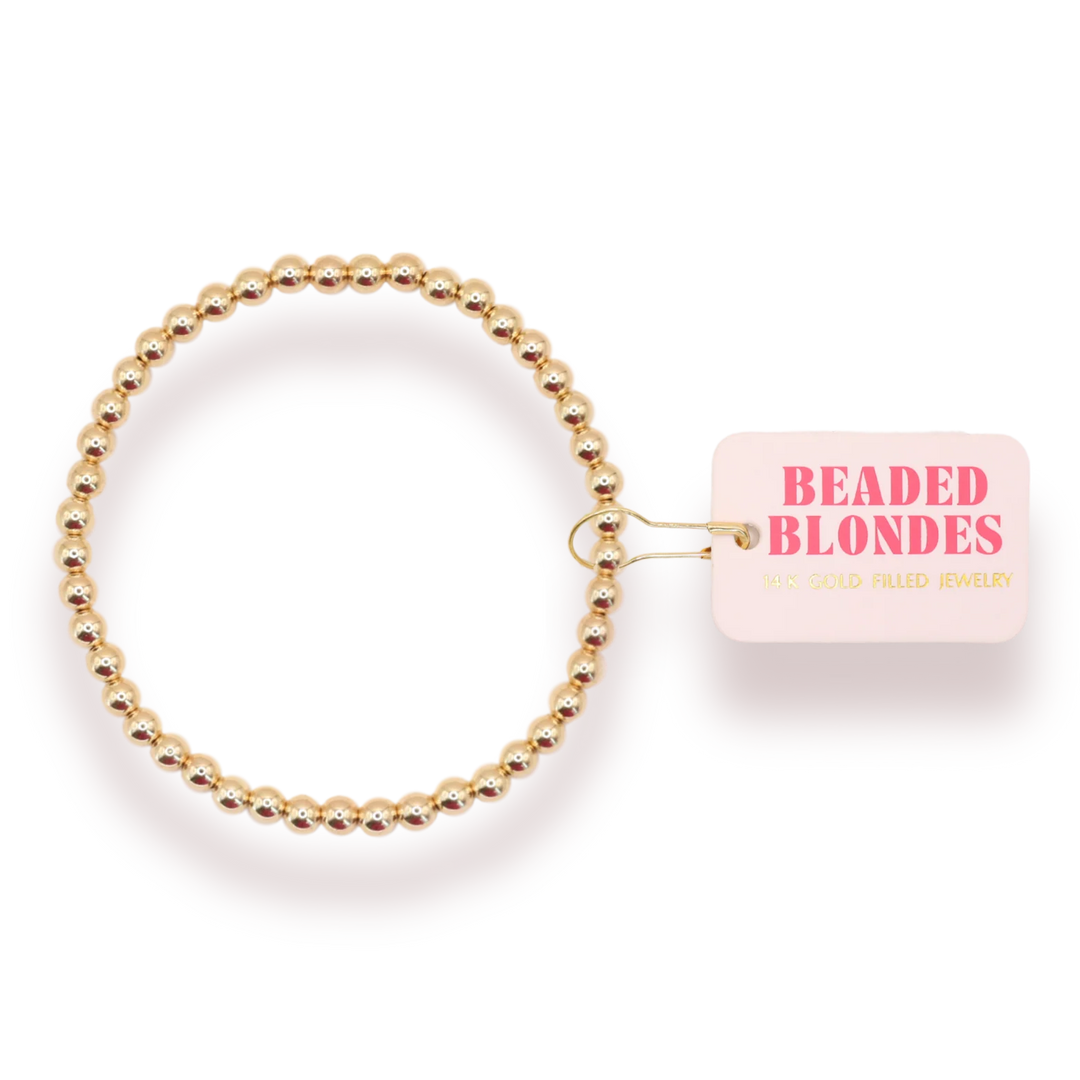 Beaded Blondes Kids 4mm beaded stackable bracelets