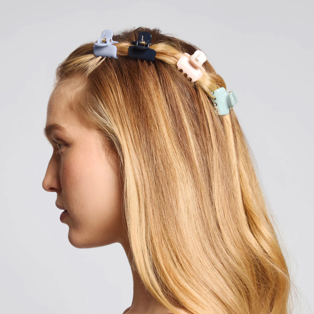 kitsch blue hair clips 