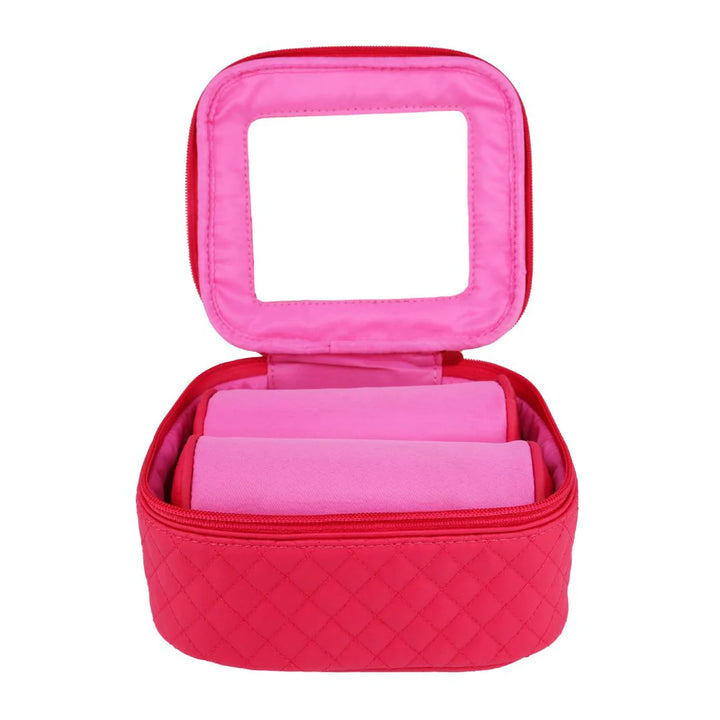 budha girl large travel case pink