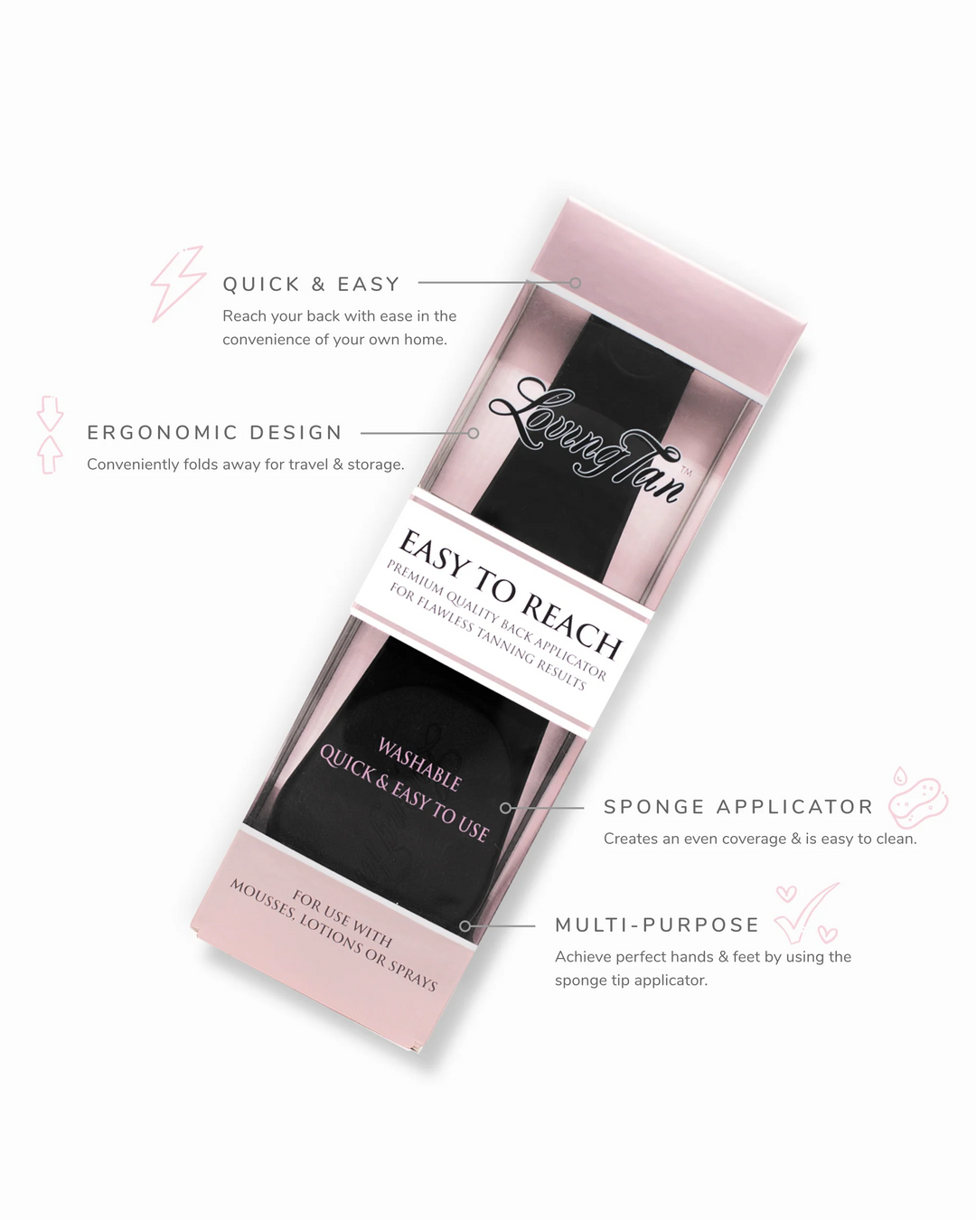Loving Tan easy to reach back applicator