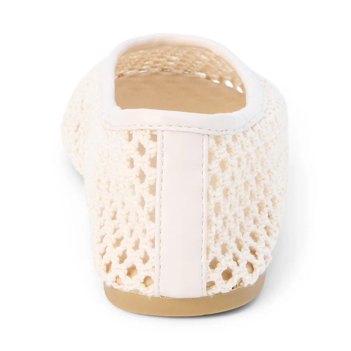 White slipper with textured sole 