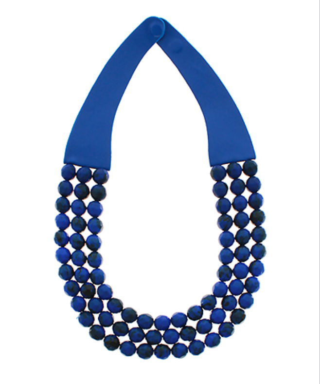 royal blue bib necklace
