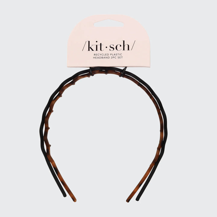 Kitsch 2pc tortoise headbands in package