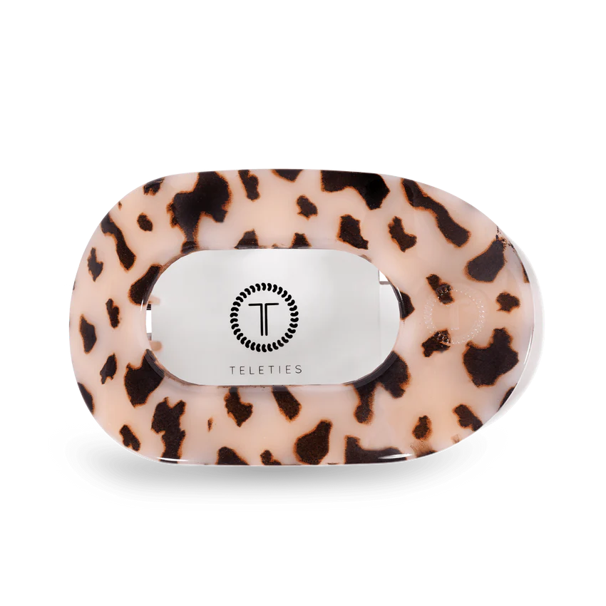 teleties hair clip flat round