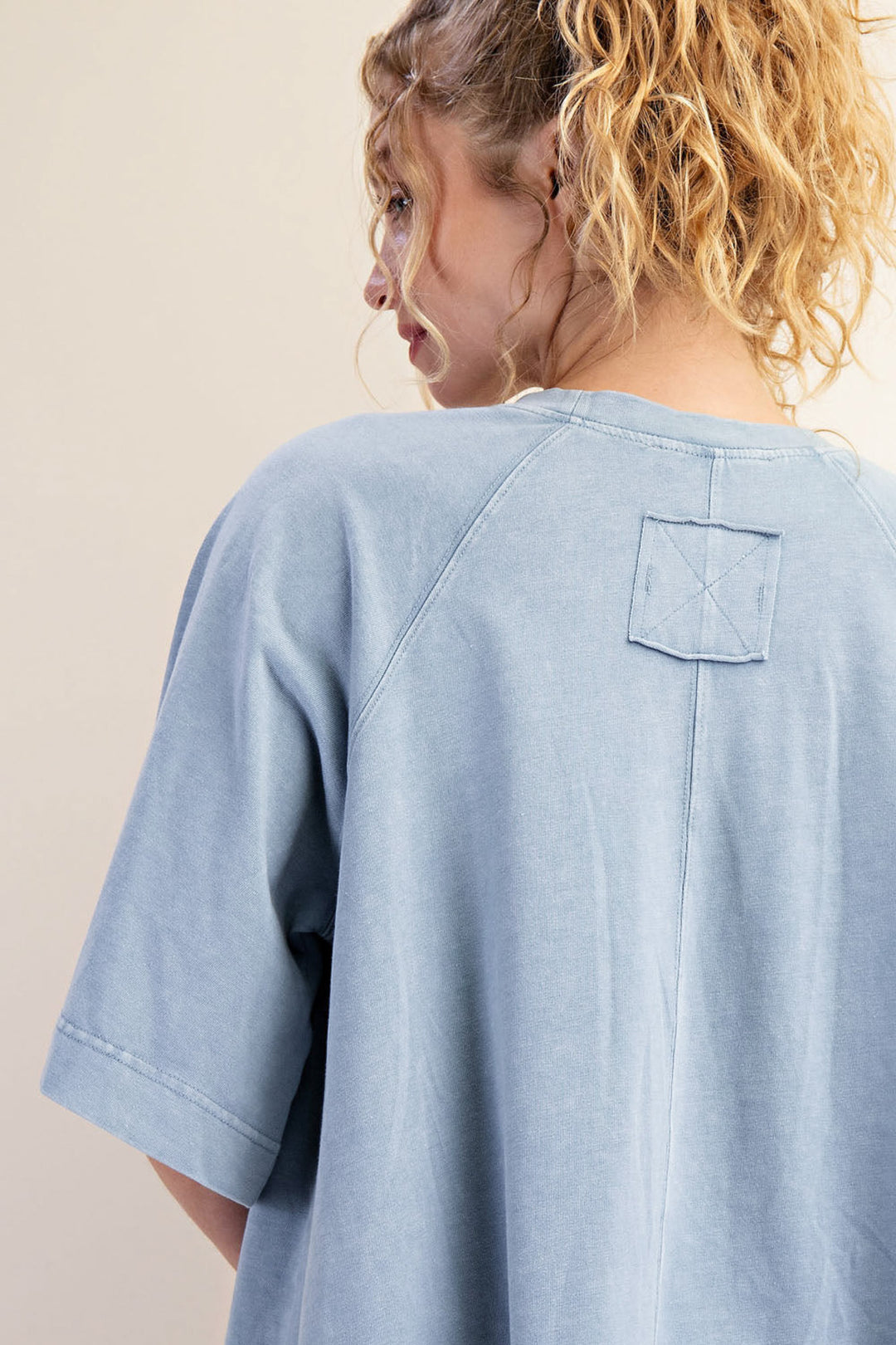 blue oversized lounge tee rae mode