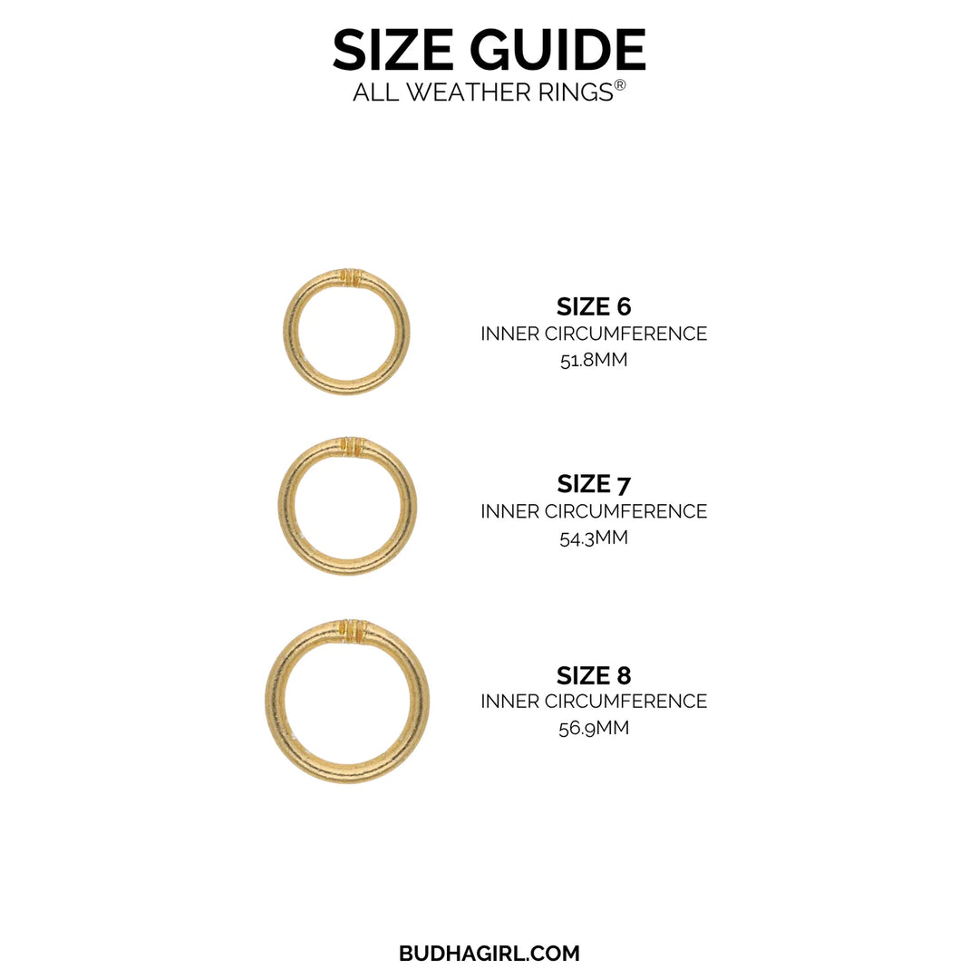 Budhagirl aura gold dainty set of rings