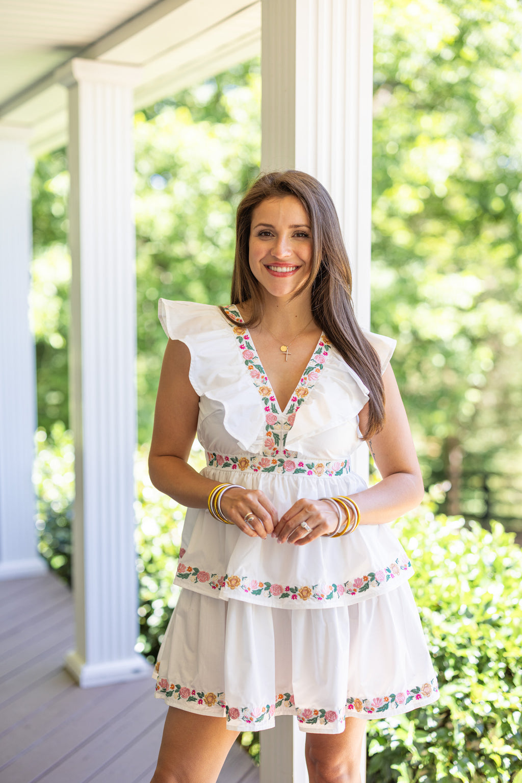 salsa embroidered cabo inspired dress