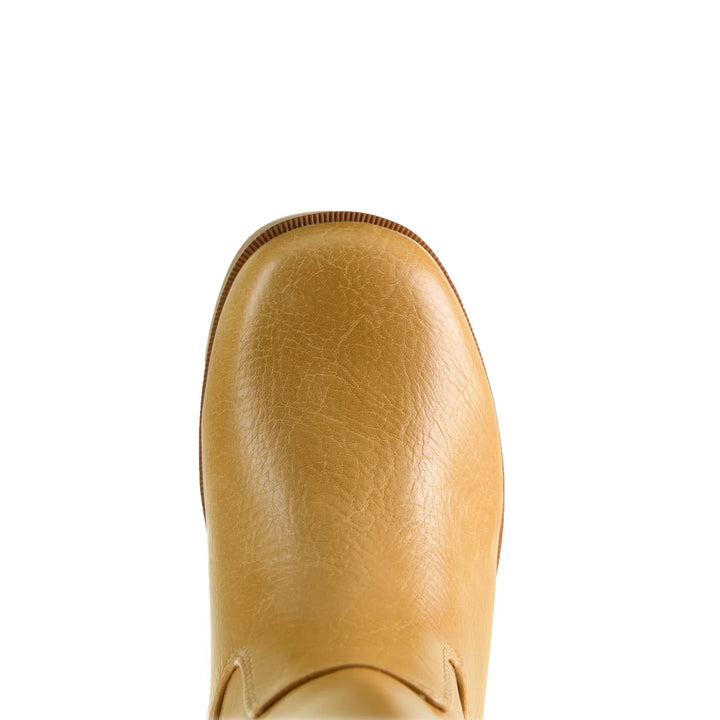 Chinese dirty laundry yurie camel tall boot