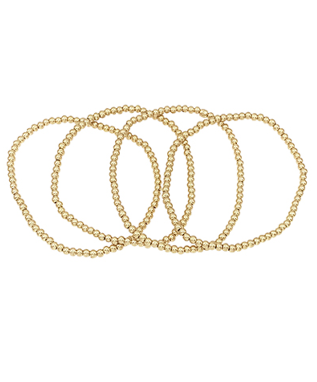 DAINTY GOLD BEADED bracelets