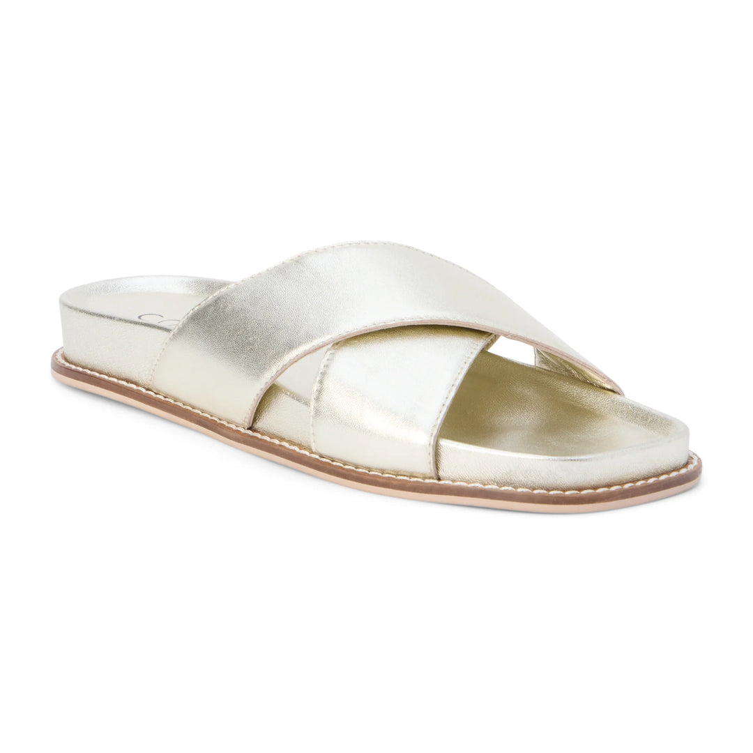 matisse hannah gold slide sandals