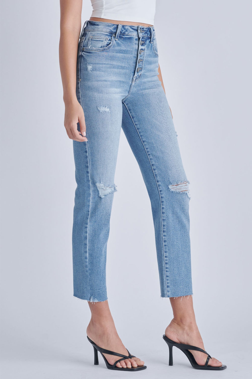 hidden tracy jeans denim button