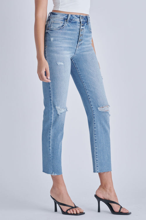hidden tracy jeans denim button