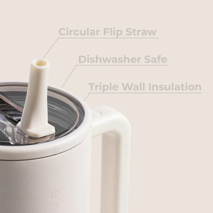 40oz Cream HydroJug Traveler