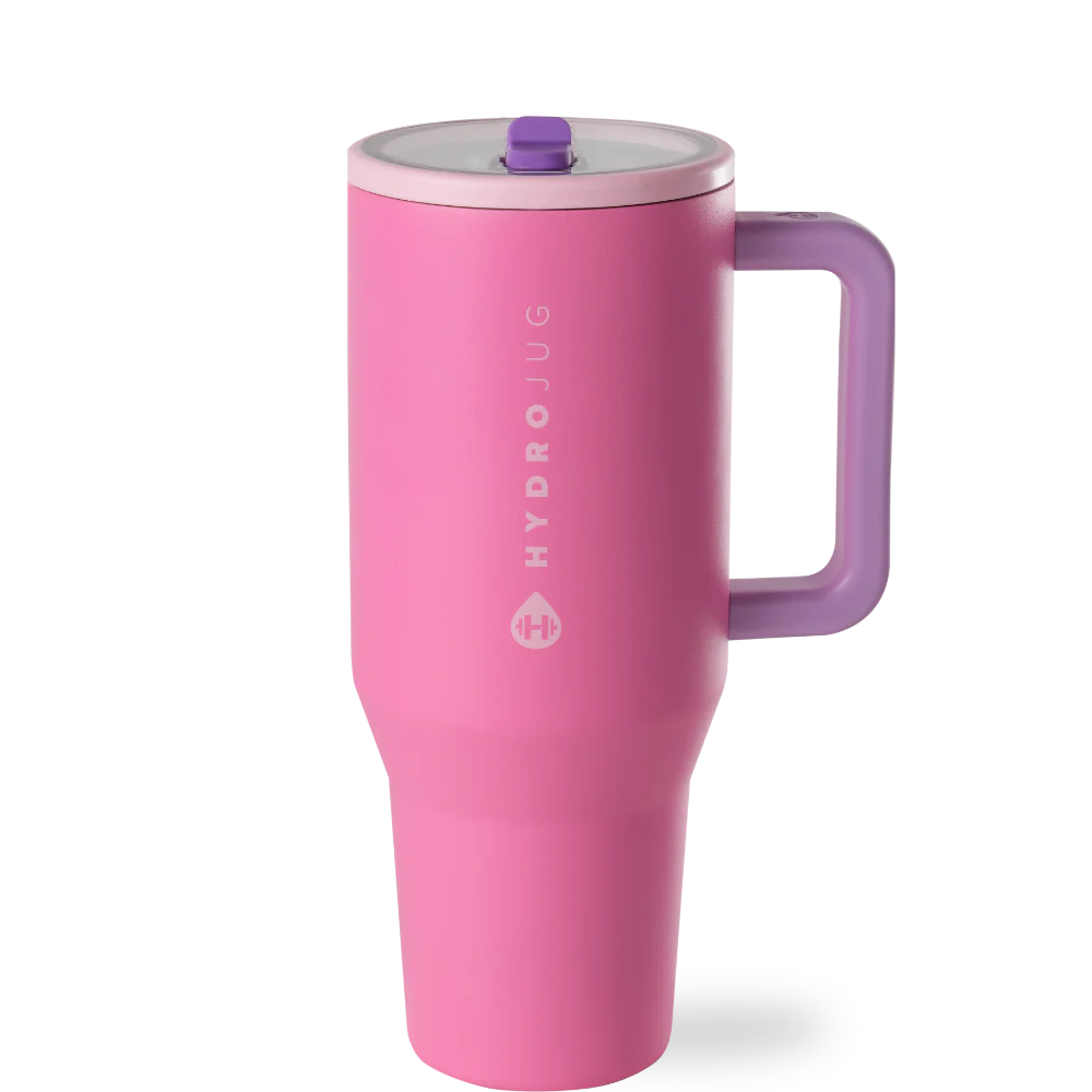 hydrojug pink sugar 32oz travel tumbler cup