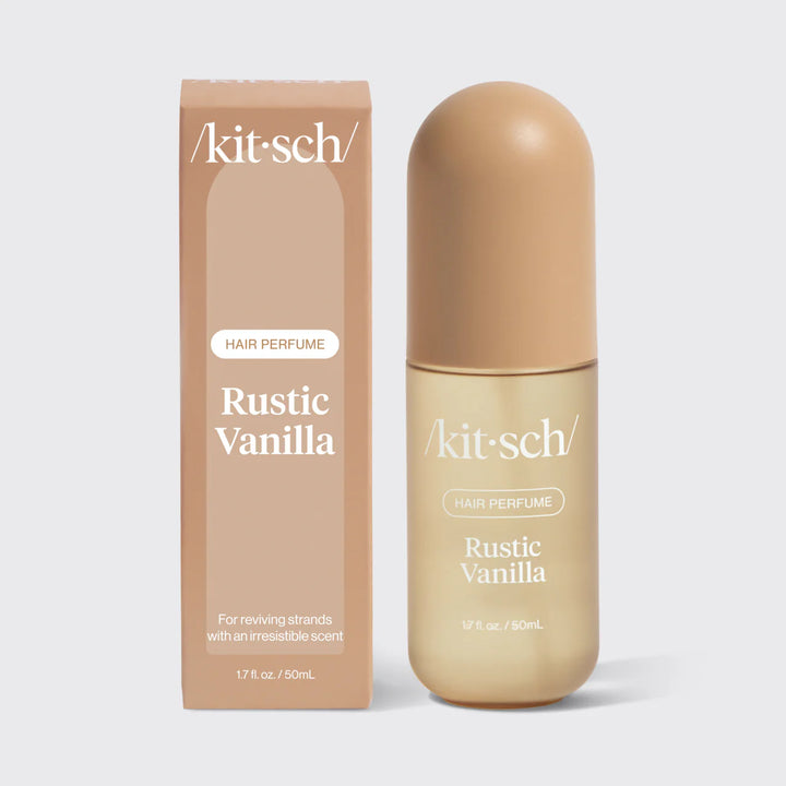Kit-sch Rustic Vanilla hair perfume bottle and packaging