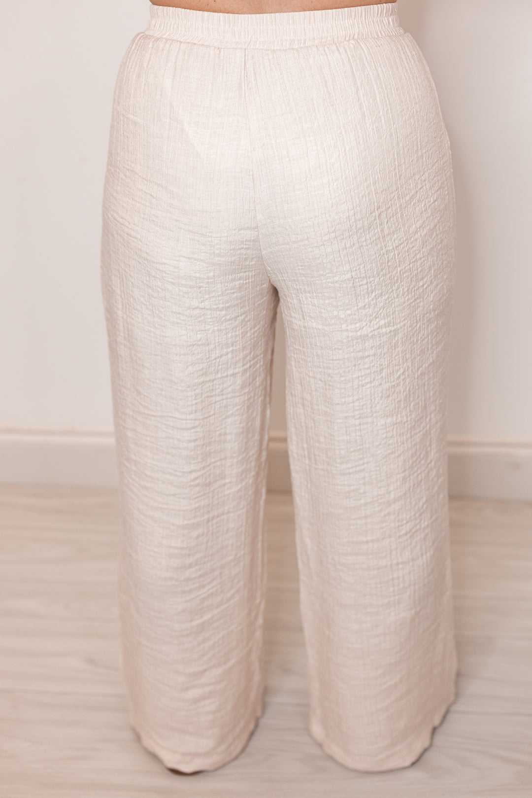 light beige linen beachy pants