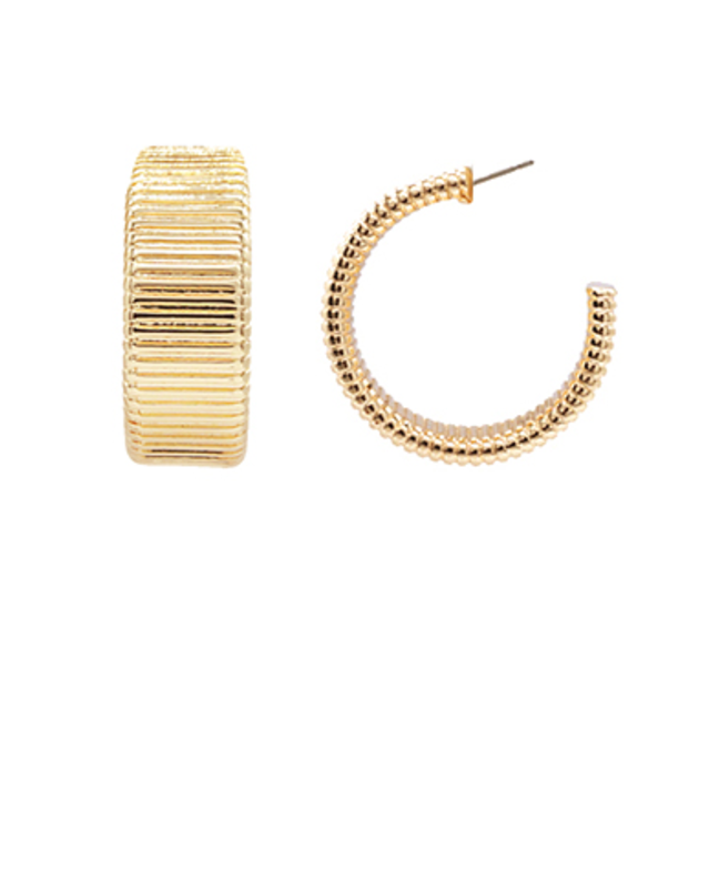 gold hoop earrings