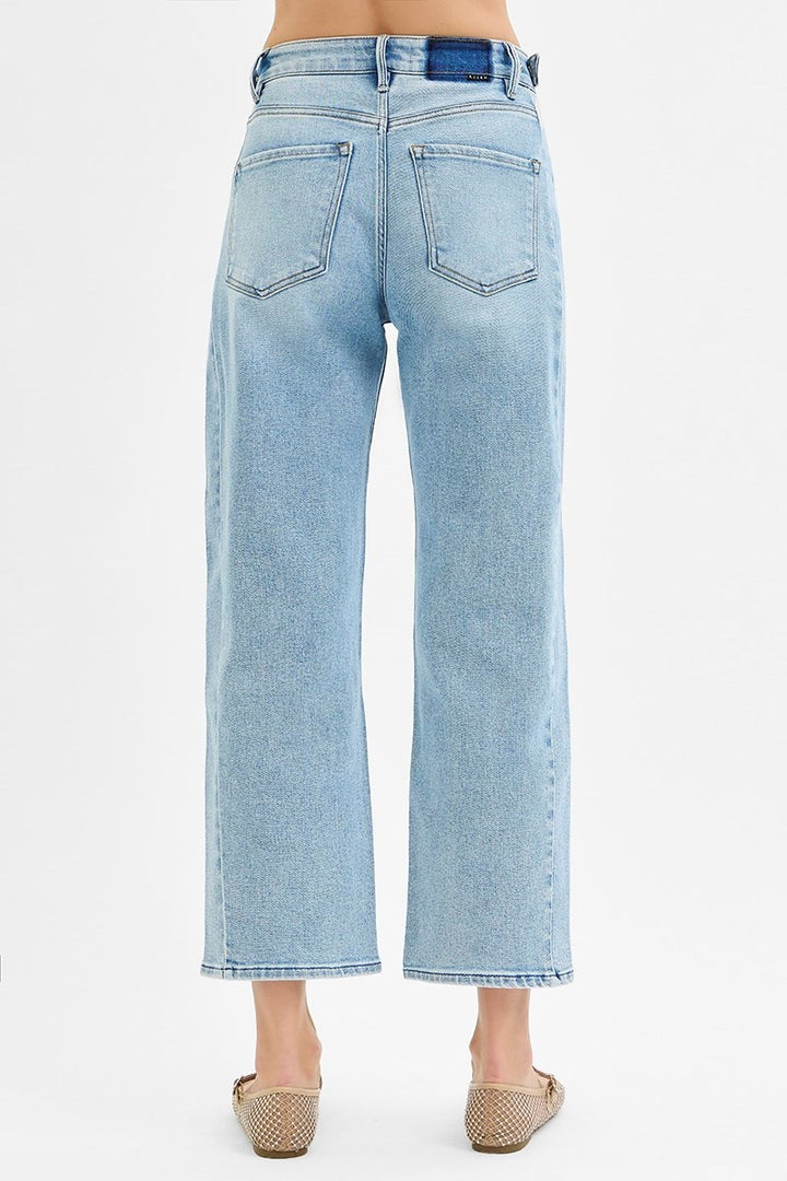 risen jeans high rise denim back