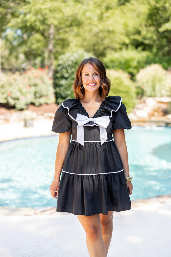 Black cruise captains dinner dress