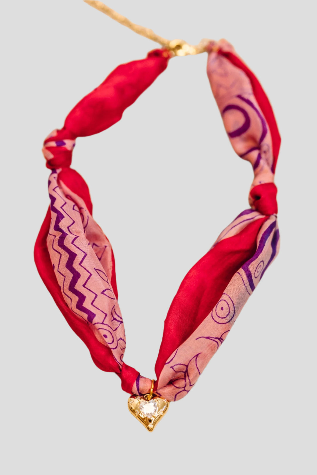trending jewelry satin scarf charm necklace