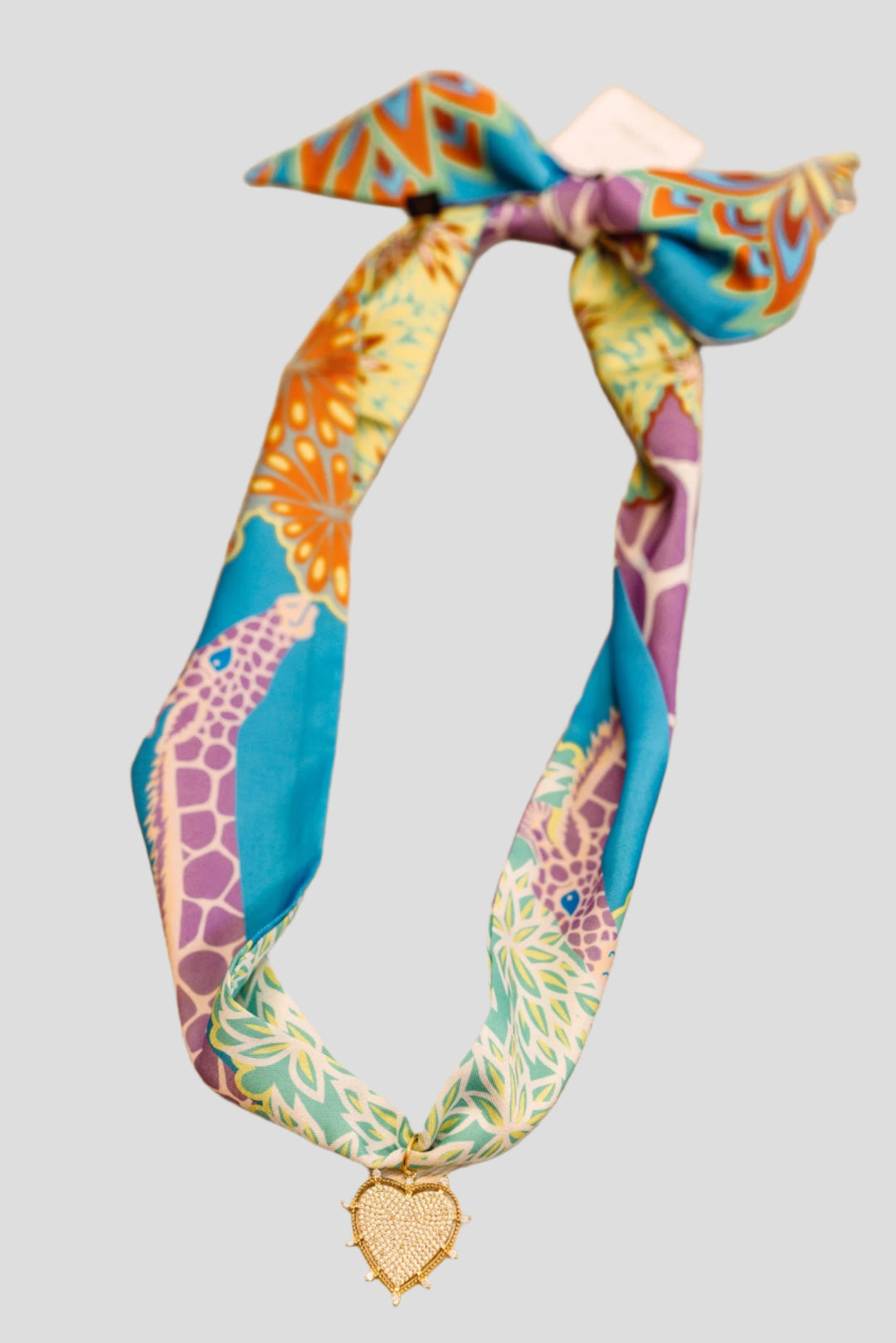 trending jewelry satin scarf charm necklace