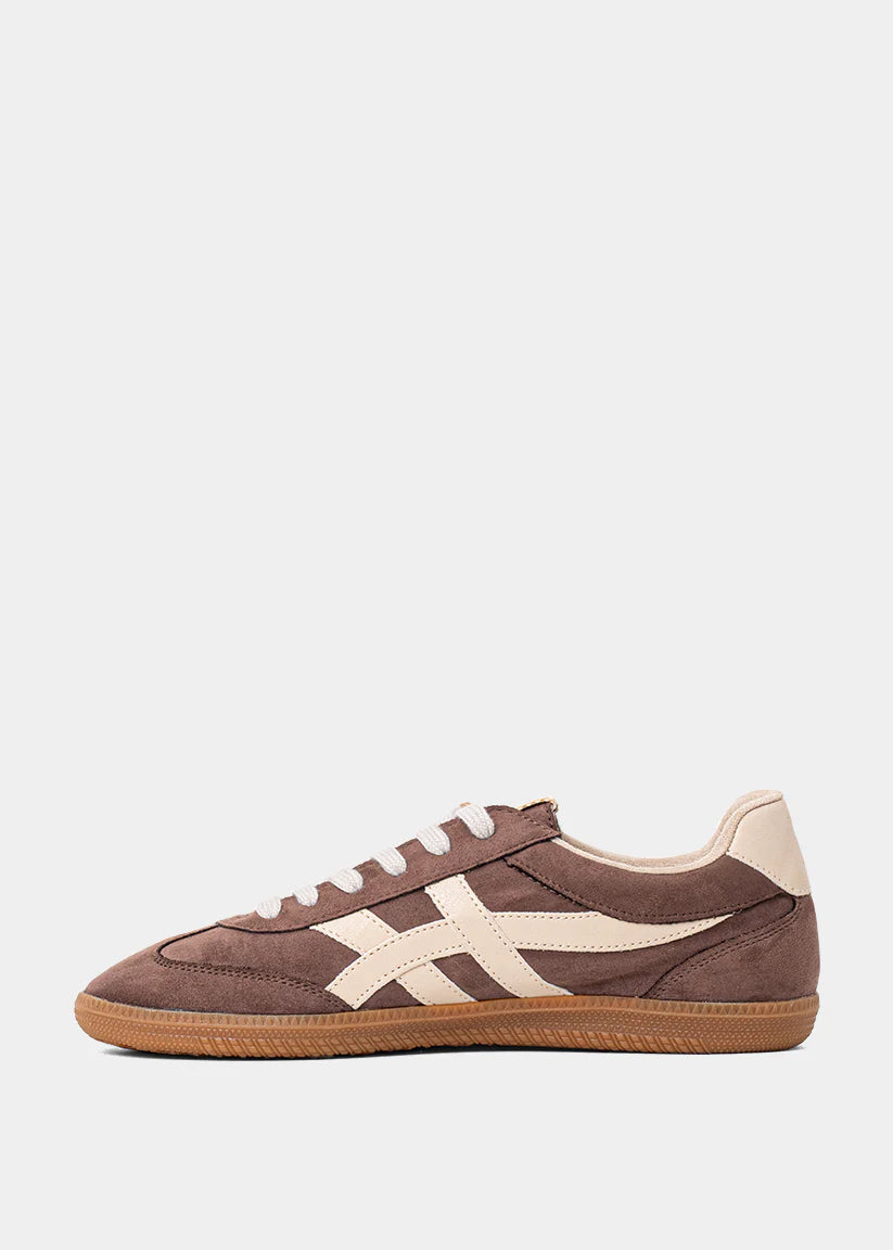 shu shop sasha brown suede sneakers  flat side other side