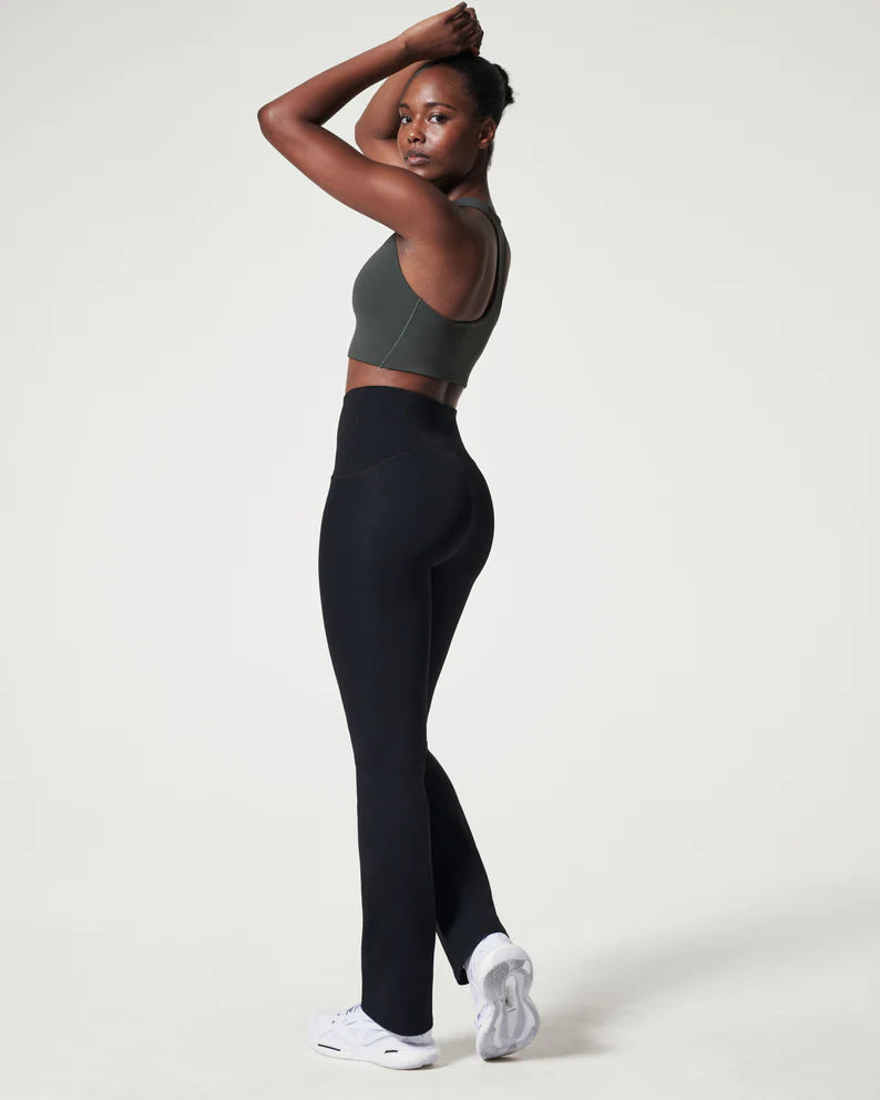 spanx booty boost flare leg pants black