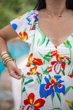 thml tropical midi dress