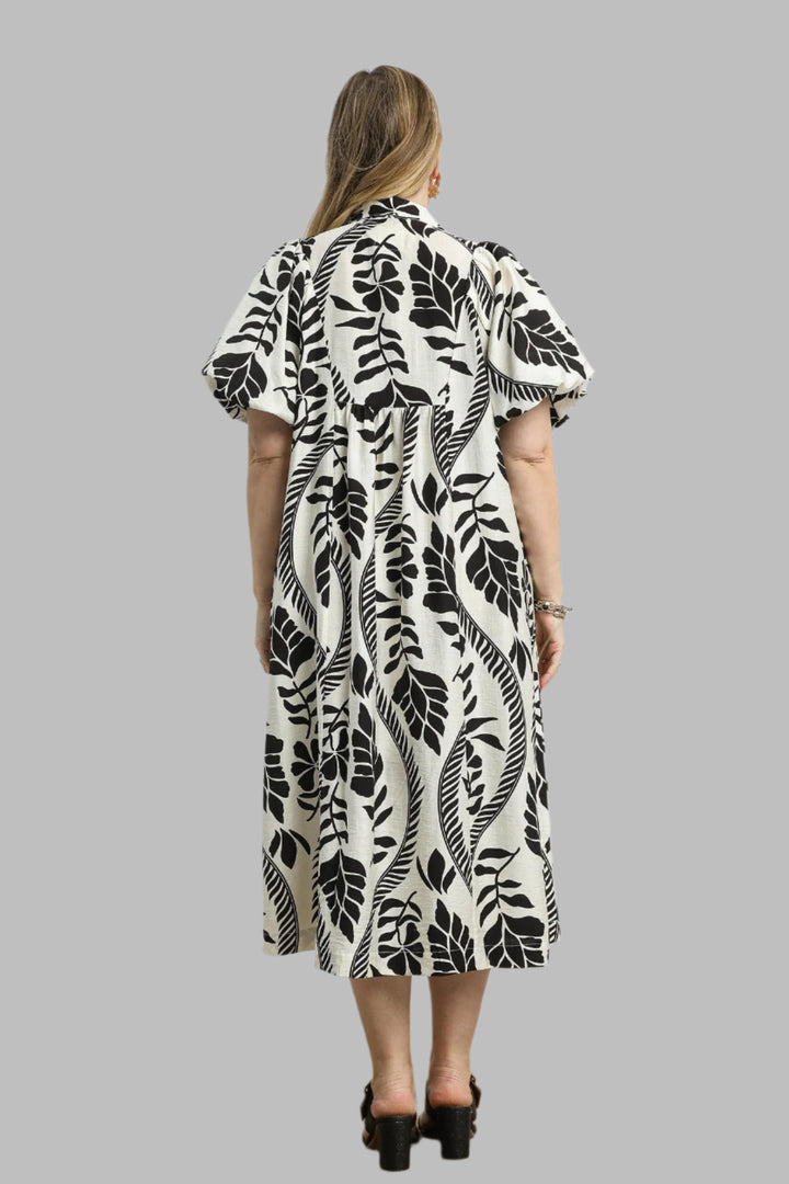 umgee plus size black midi dress
