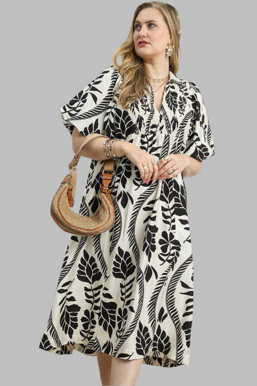 umgee plus size black midi dress