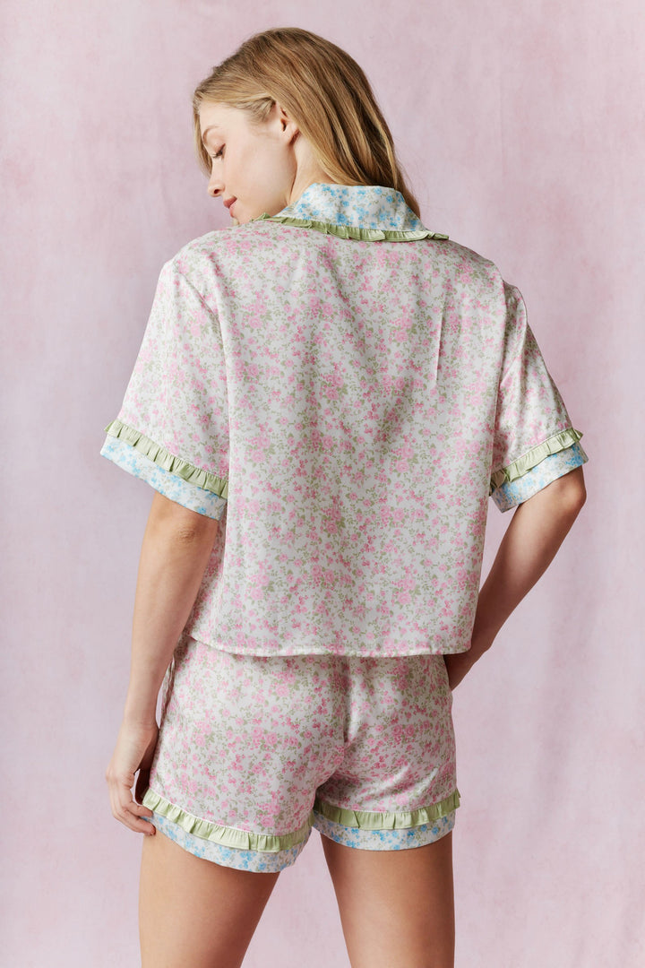 Dreamy Florals Pink Pajama Set