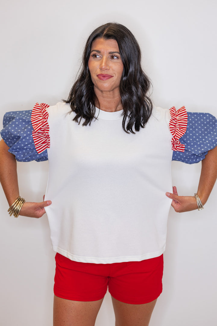 women's cute usa top